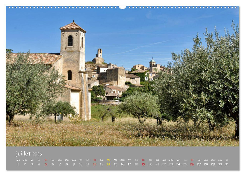 Grands sites de Provence (CALVENDO Calendrier supérieur 2026)