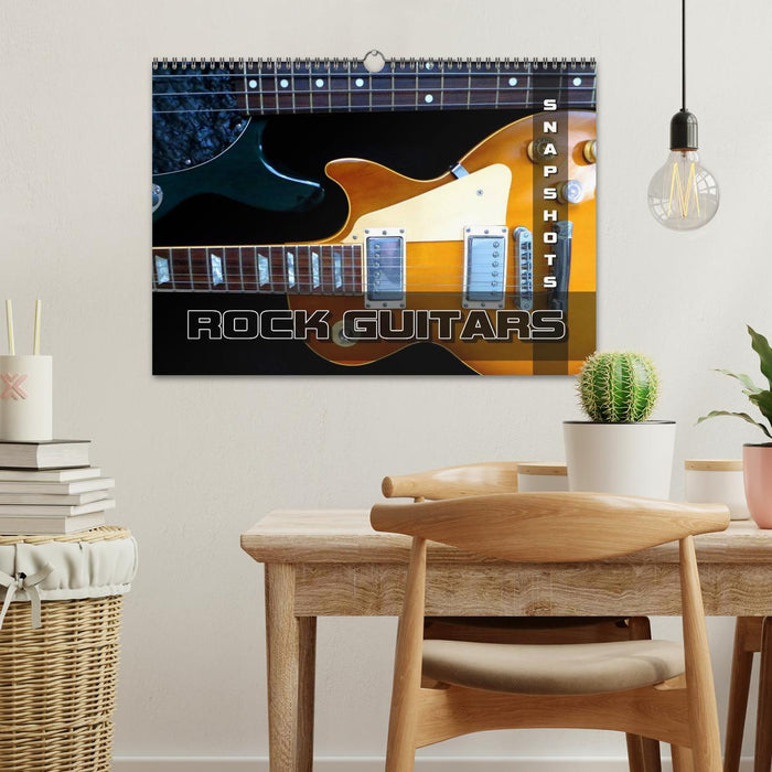 ROCK GUITARS Snapshots (CALVENDO Monthly Calendar 2026)