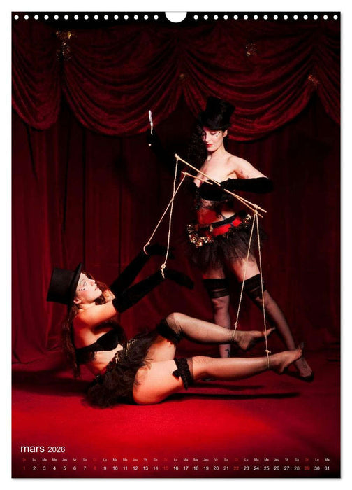 Boudoir Burlesque (CALVENDO Calendrier mensuel 2026)