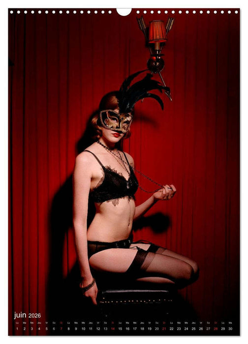 Boudoir Burlesque (CALVENDO Calendrier mensuel 2026)