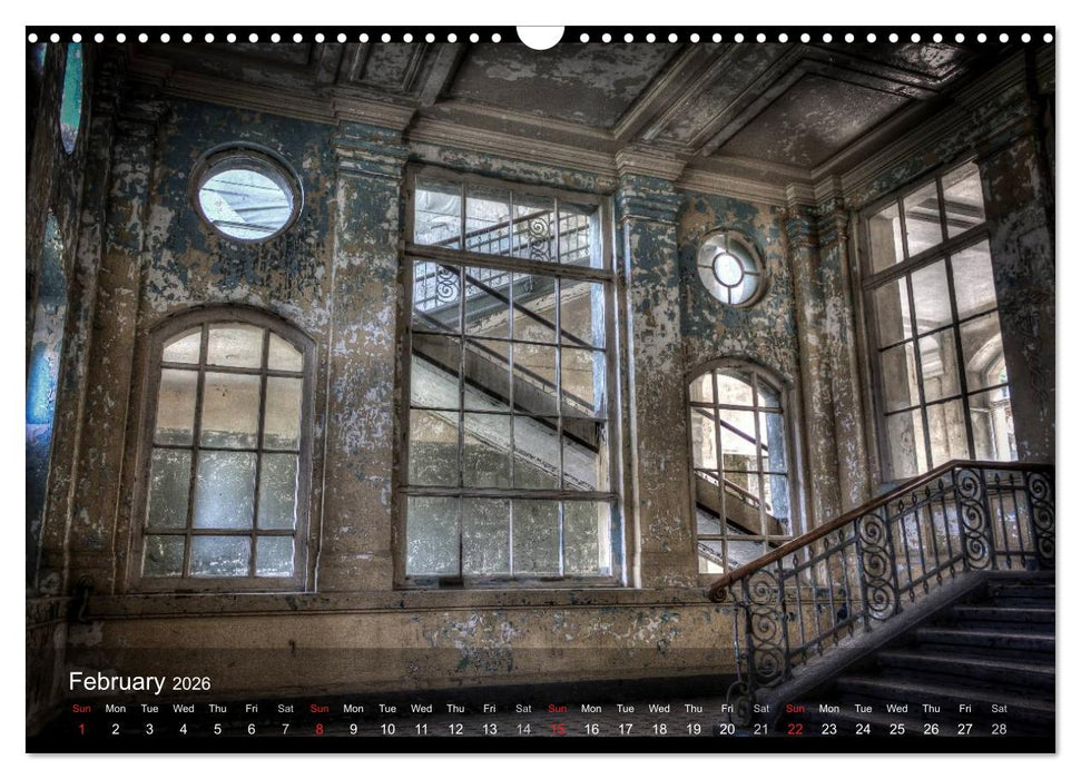Lost Places HDR Beelitz II (CALVENDO Monthly Calendar 2026)
