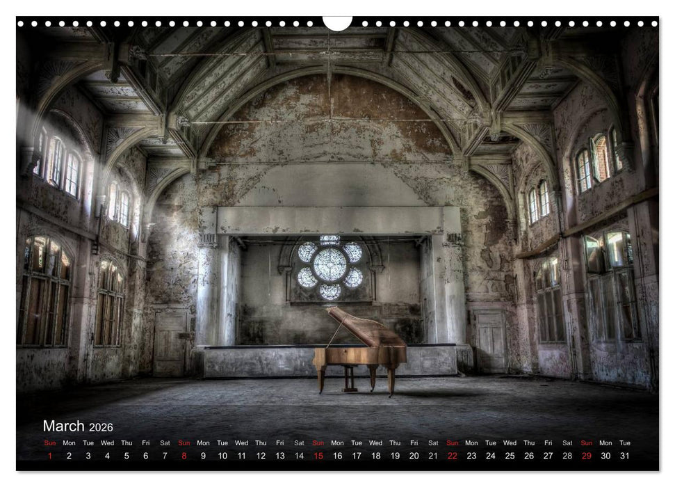 Lost Places HDR Beelitz II (CALVENDO Monthly Calendar 2026)