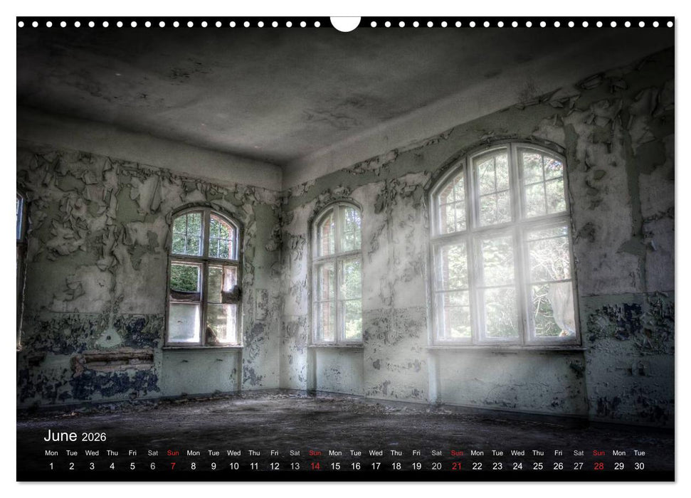 Lost Places HDR Beelitz II (CALVENDO Monthly Calendar 2026)