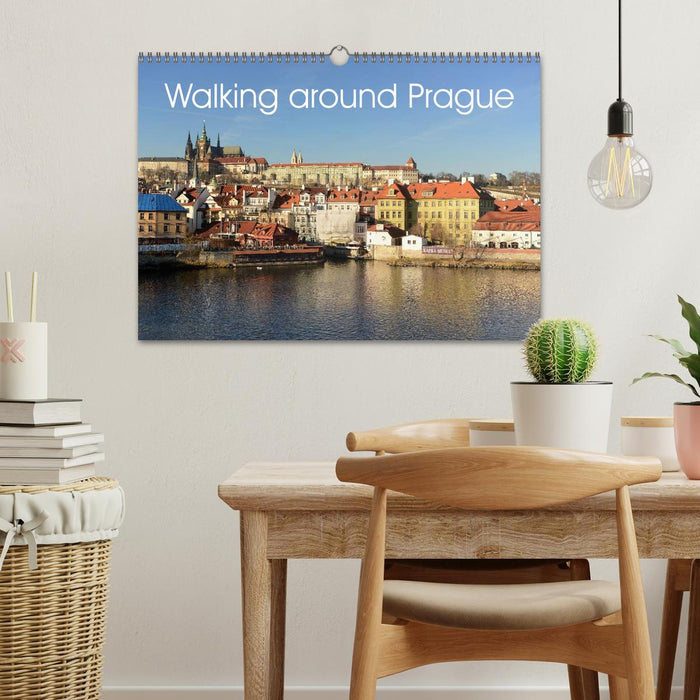 Walking around Prague (CALVENDO Monthly Calendar 2026)