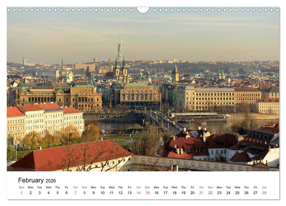 Walking around Prague (CALVENDO Monthly Calendar 2026)
