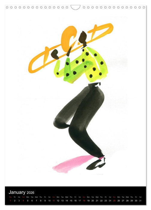 JAZZ swinging New Orleans (CALVENDO Monthly Calendar 2026)