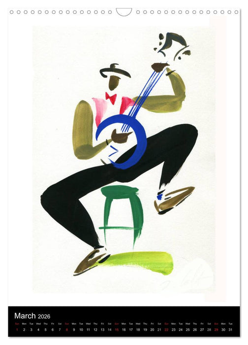 JAZZ swinging New Orleans (CALVENDO Monthly Calendar 2026)