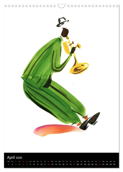 JAZZ swinging New Orleans (CALVENDO Monthly Calendar 2026)
