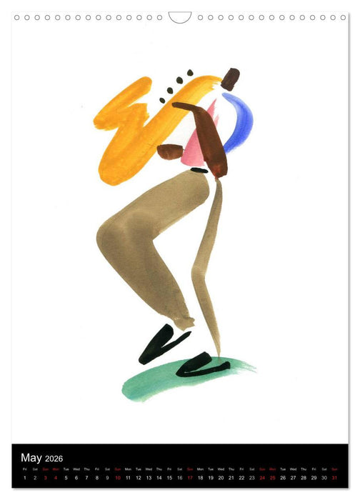 JAZZ swinging New Orleans (CALVENDO Monthly Calendar 2026)