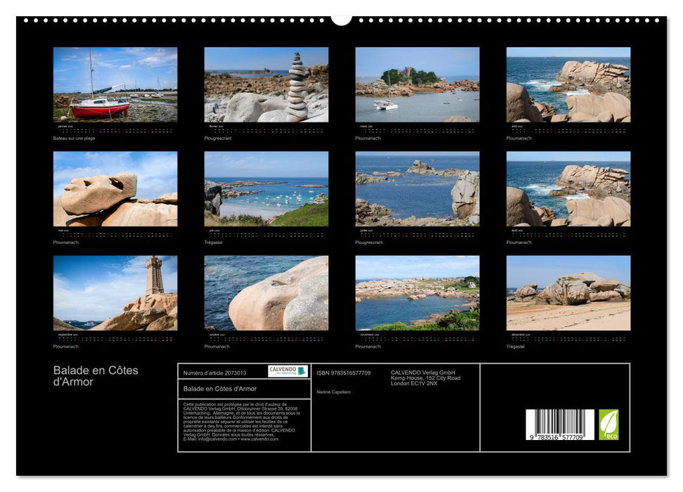 Balade en Côtes d'Armor (CALVENDO Calendrier supérieur 2026)