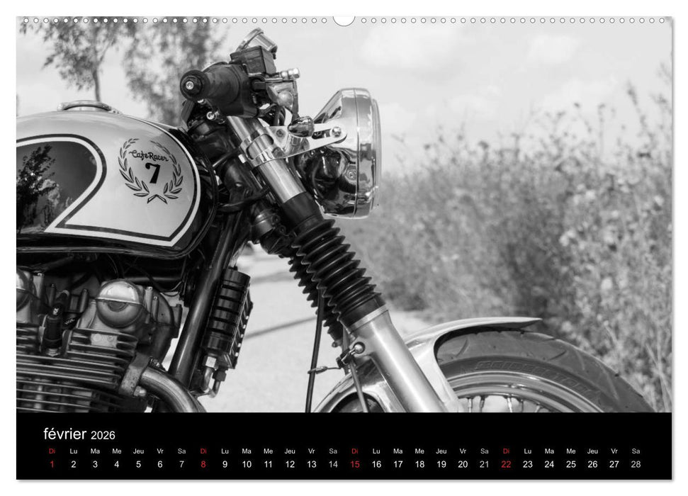 Une moto de caractère (CALVENDO Calendrier supérieur 2026)