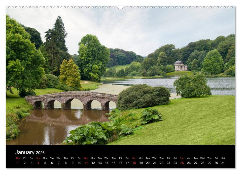 The Lovely Gardens of South England (CALVENDO Premium-Calendar 2026)