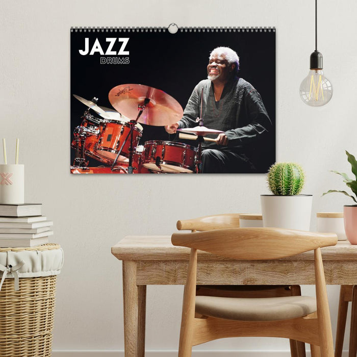 Jazz drums (CALVENDO Calendrier mensuel 2026)