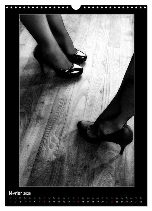 En mode culotte, bas et escarpins (CALVENDO Calendrier mensuel 2026)