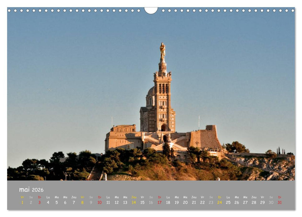 Grands sites de Provence (CALVENDO Calendrier mensuel 2026)