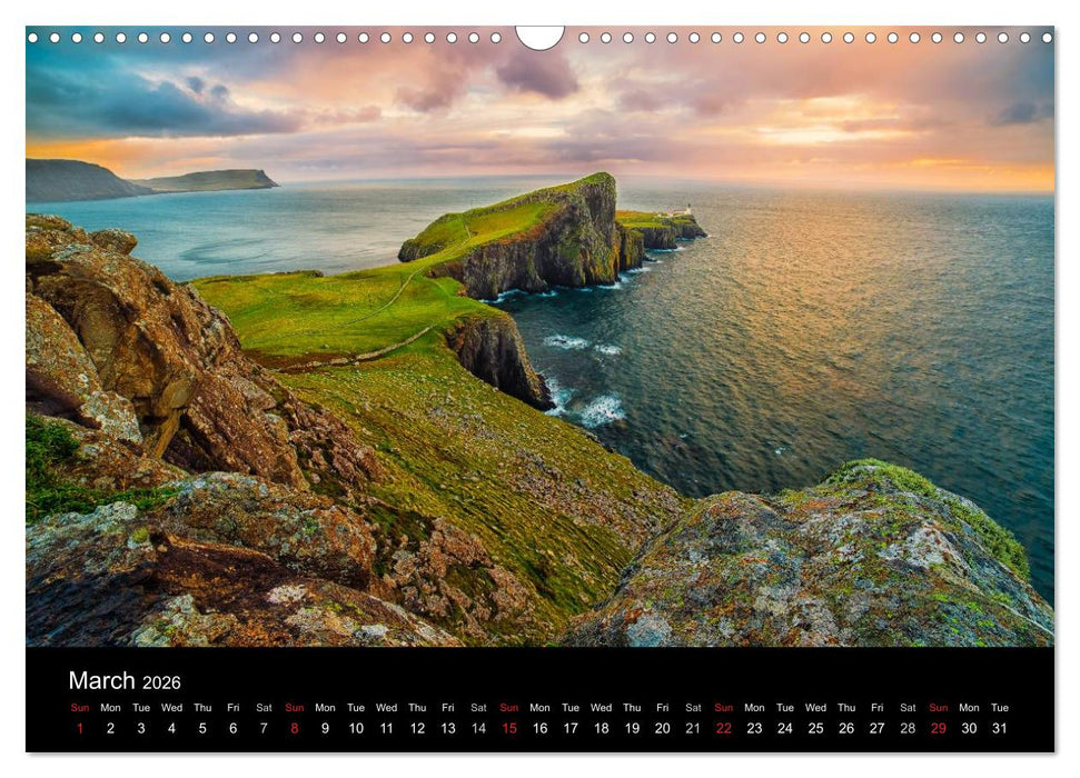 THE HIGHLANDS (CALVENDO Monthly Calendar 2026)