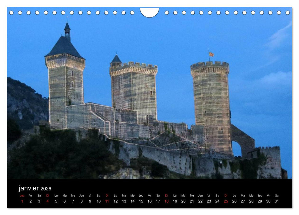 L'Ariège, le Paradis sur Terre (CALVENDO Calendrier mensuel 2026)