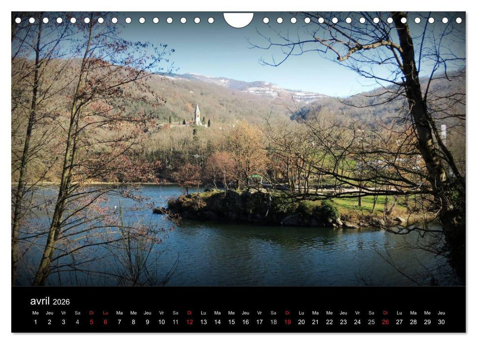 L'Ariège, le Paradis sur Terre (CALVENDO Calendrier mensuel 2026)