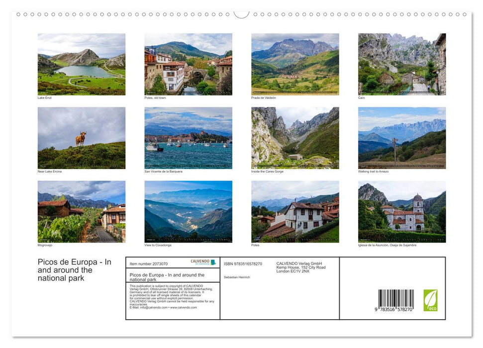 Picos de Europa - In and around the national park (CALVENDO Premium-Calendar 2026)