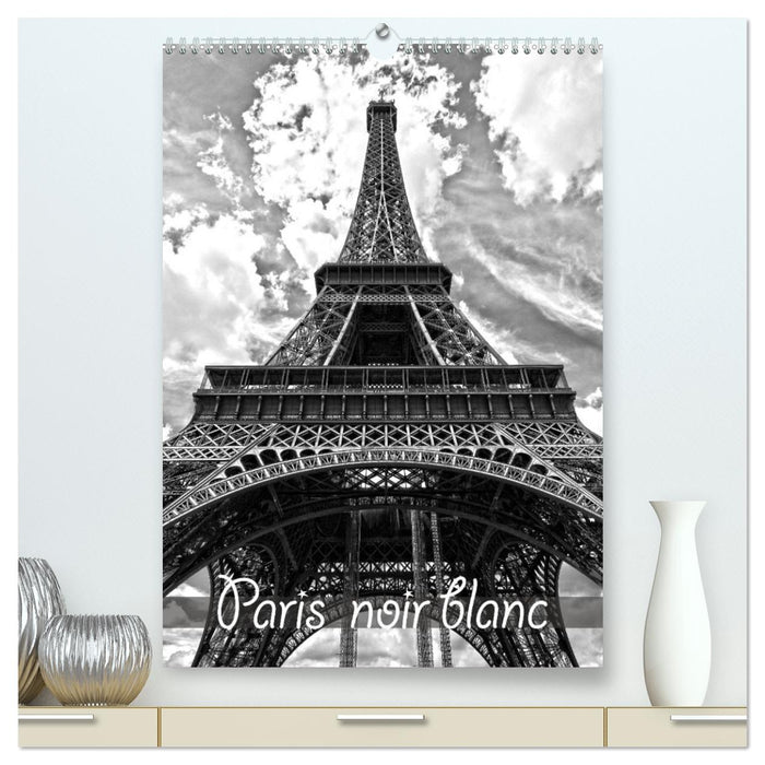 Paris noir blanc (CALVENDO Calendrier supérieur 2026)
