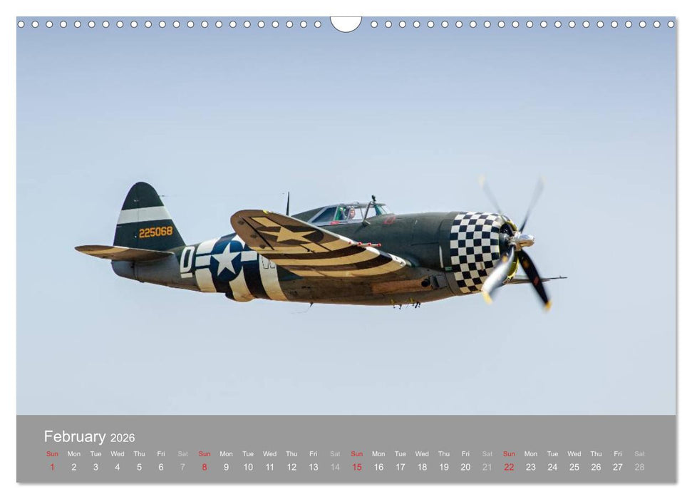 The Flying Legends (CALVENDO Monthly Calendar 2026)