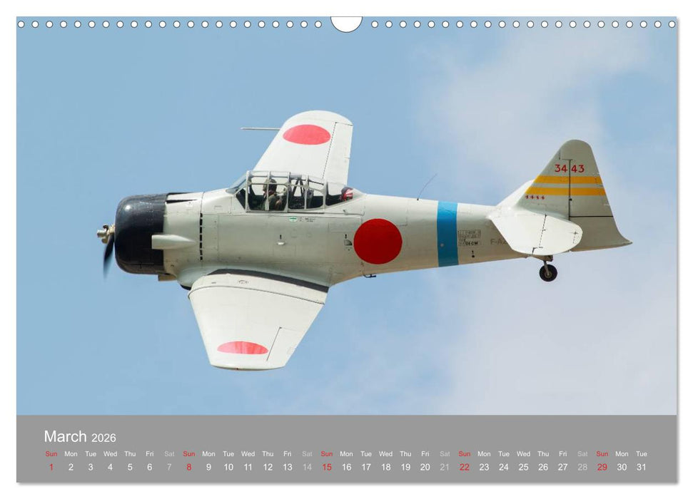 The Flying Legends (CALVENDO Monthly Calendar 2026)