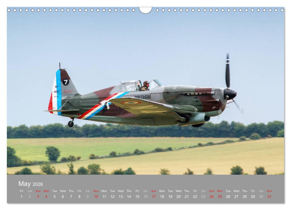 The Flying Legends (CALVENDO Monthly Calendar 2026)