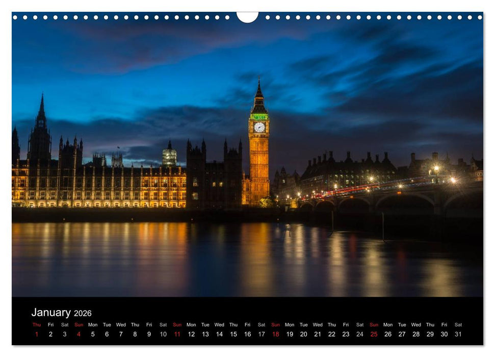 London 2026 (CALVENDO Monthly Calendar 2026)