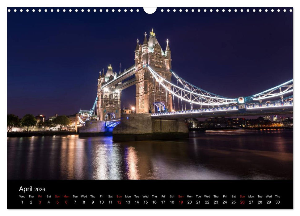 London 2026 (CALVENDO Monthly Calendar 2026)