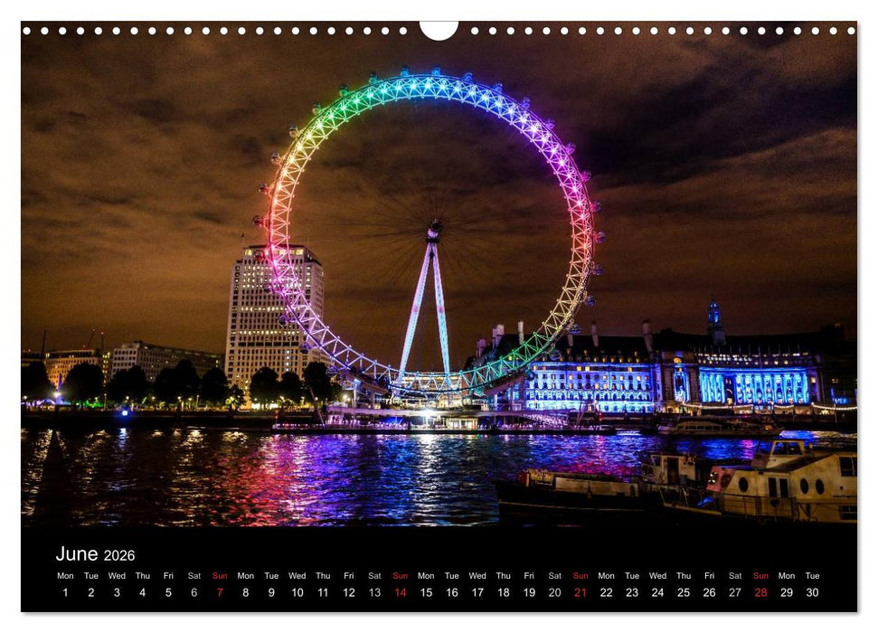 London 2026 (CALVENDO Monthly Calendar 2026)