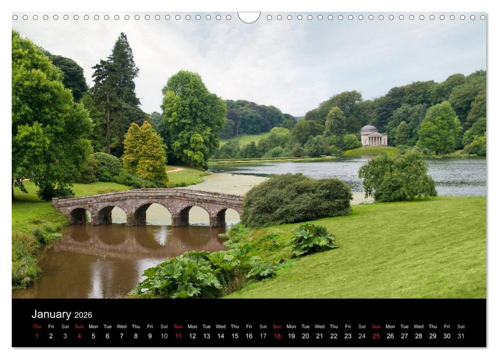The Lovely Gardens of South England (CALVENDO Monthly Calendar 2026)