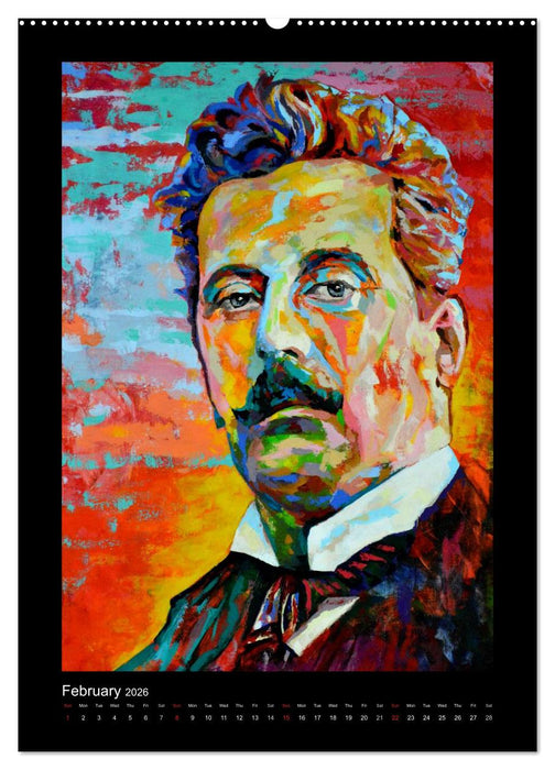 Pop Art Famous composers (CALVENDO Premium-Calendar 2026)