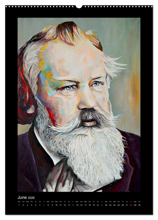 Pop Art Famous composers (CALVENDO Premium-Calendar 2026)