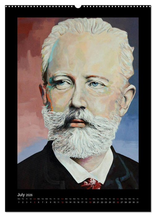 Pop Art Famous composers (CALVENDO Premium-Calendar 2026)