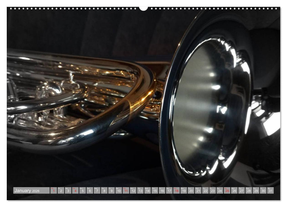 Music Magic of musical instruments (CALVENDO Premium-Calendar 2026)