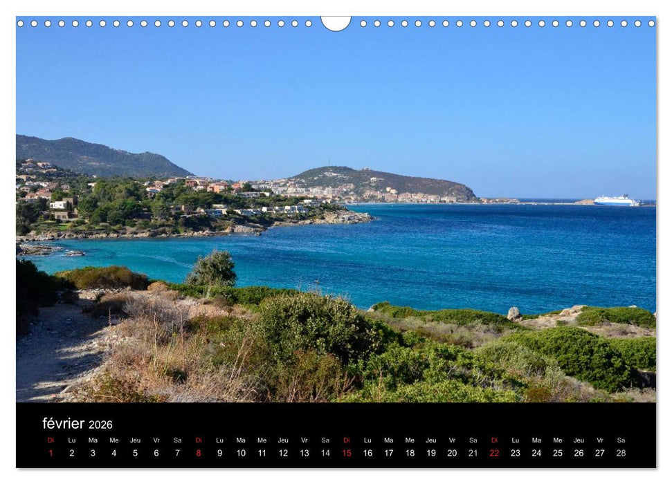 La Corse Ile de Beauté (CALVENDO Calendrier mensuel 2026)