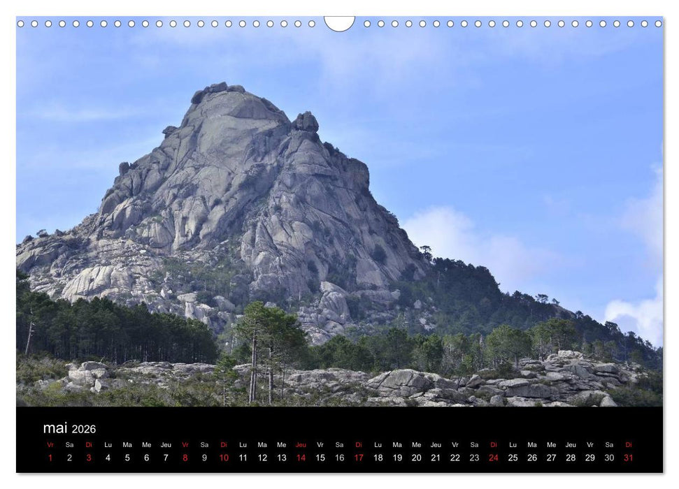 La Corse Ile de Beauté (CALVENDO Calendrier mensuel 2026)