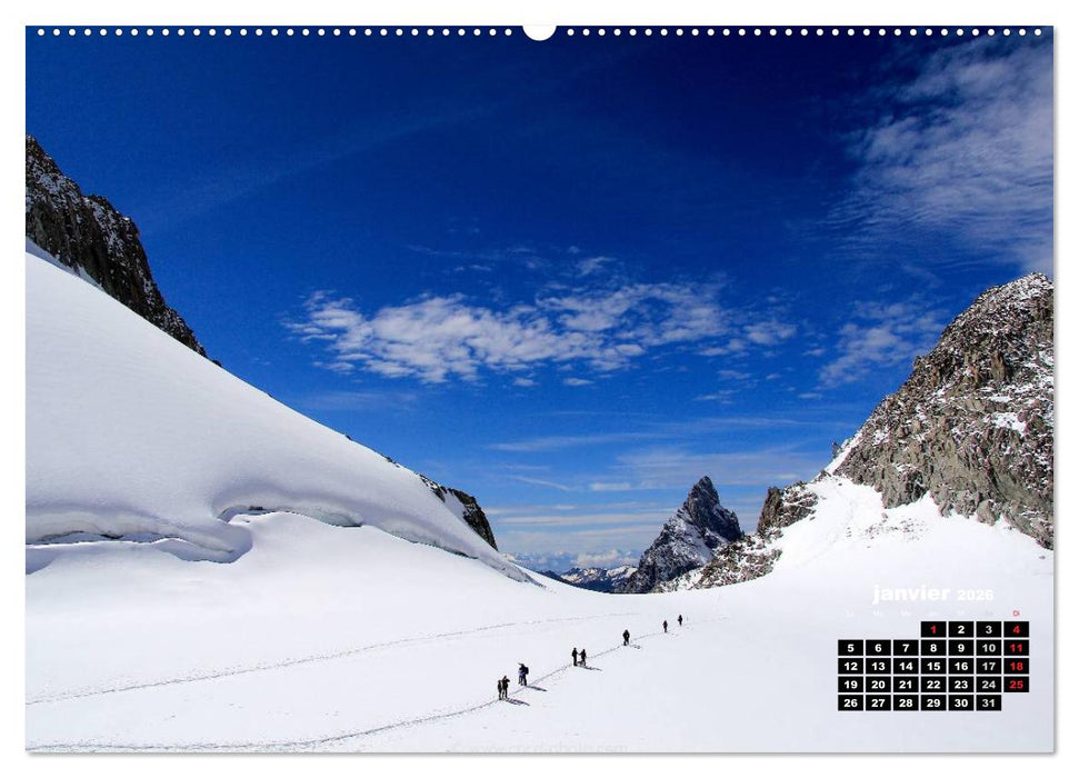 Les paysages de montagne Haute-Savoie (CALVENDO Calendrier mensuel 2026)