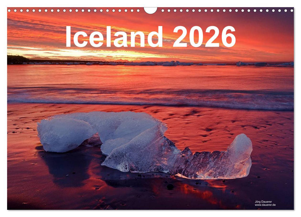 Iceland 2026 (CALVENDO Monthly Calendar 2026)