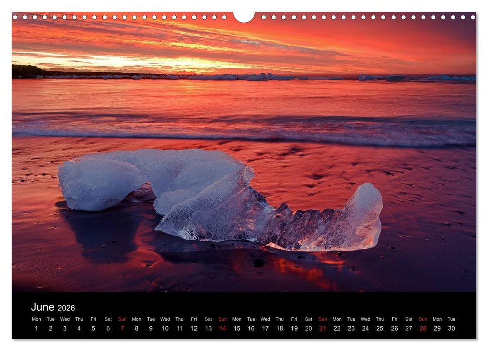 Iceland 2026 (CALVENDO Monthly Calendar 2026)