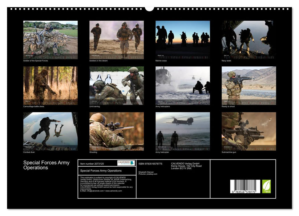 Special Forces Army Operations (CALVENDO Premium-Calendar 2026)