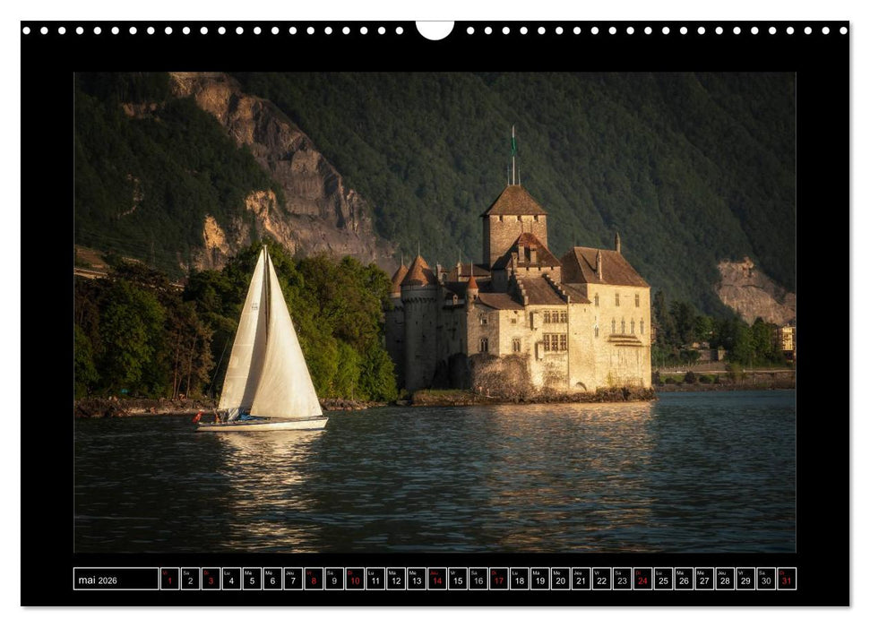 Paysages suisses (CALVENDO Calendrier mensuel 2026)