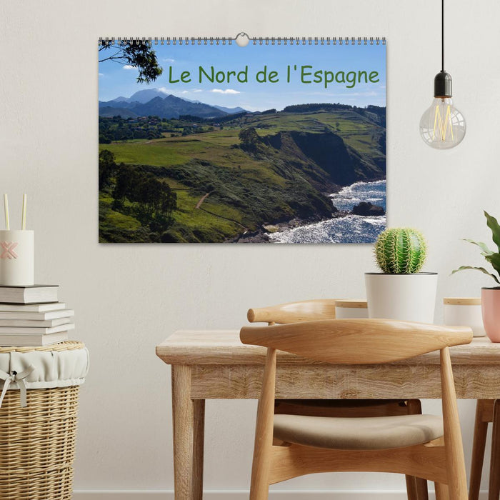 Le Nord de l'Espagne (CALVENDO Calendrier mensuel 2026)