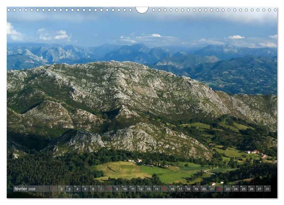 Le Nord de l'Espagne (CALVENDO Calendrier mensuel 2026)