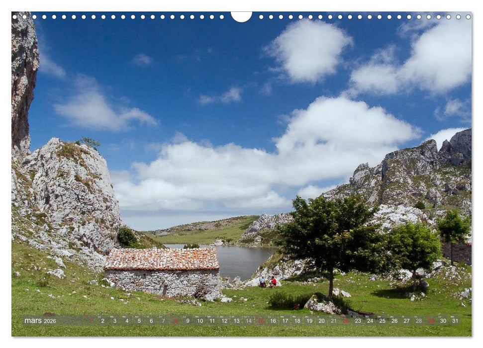 Le Nord de l'Espagne (CALVENDO Calendrier mensuel 2026)