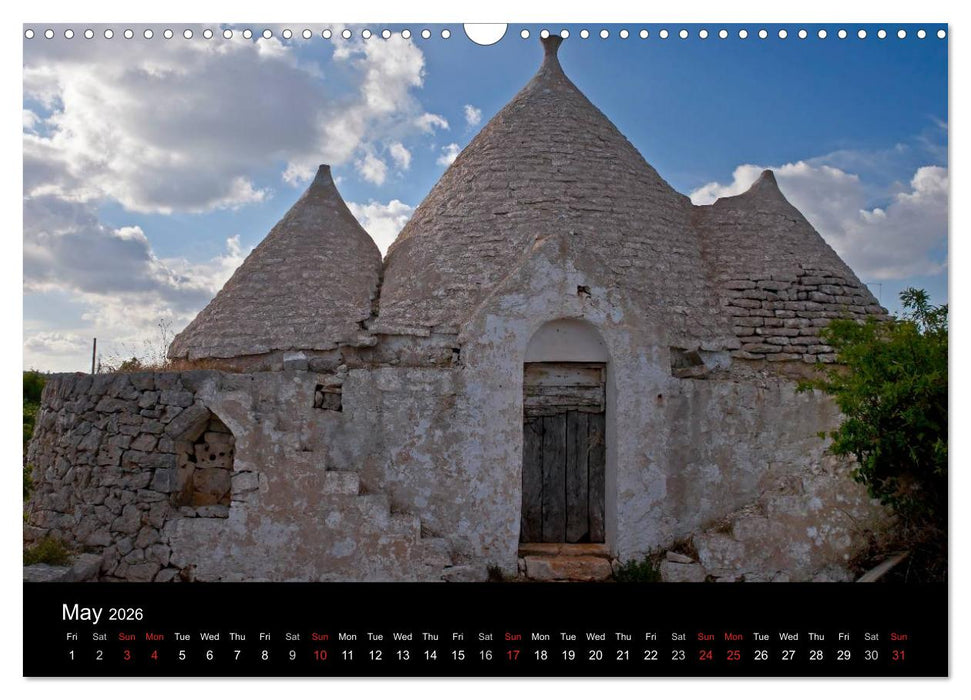 Apulia (CALVENDO Monthly Calendar 2026)