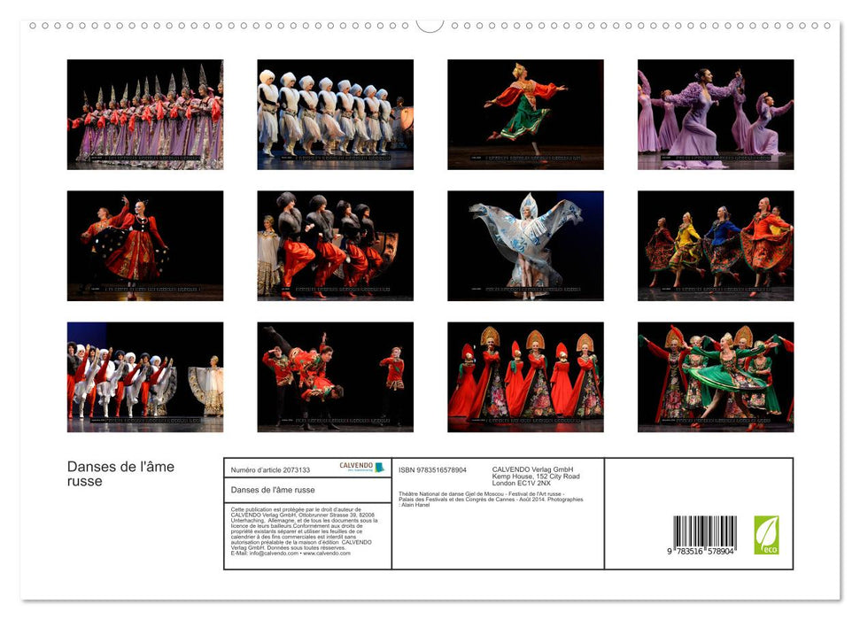 Danses de l'âme russe (CALVENDO Calendrier supérieur 2026)