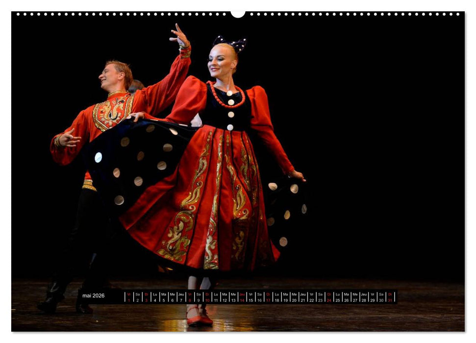 Danses de l'âme russe (CALVENDO Calendrier supérieur 2026)