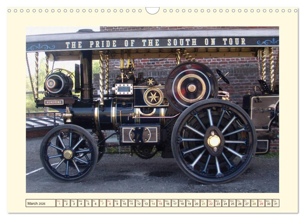 Steam engines (CALVENDO Monthly Calendar 2026)