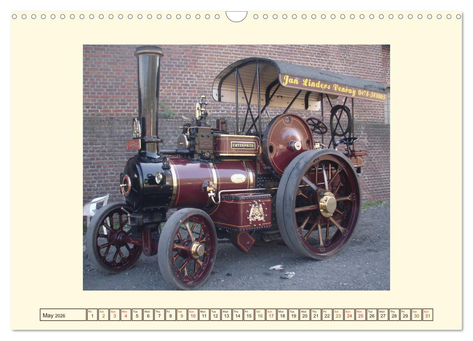 Steam engines (CALVENDO Monthly Calendar 2026)